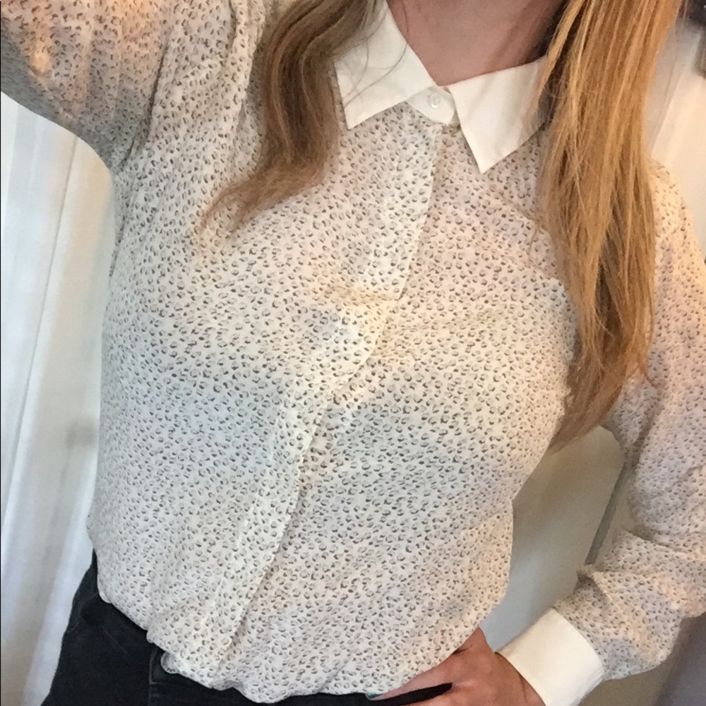 Club Monaco 100% silk shirt